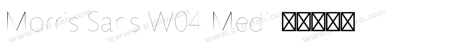 Morris Sans W04 Medi字体转换